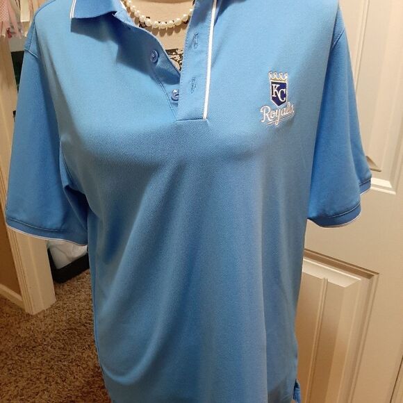 Men's Antigua MLB Polo Shirt. SZ S. KC Kansas City Royals - Picture 5 of 8